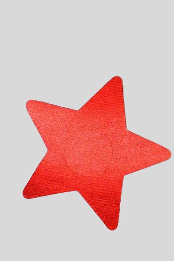 Arias Closet Kırmızı Yıldız Şeklinde Fantezi Göğüs Ucu Kapatıcı