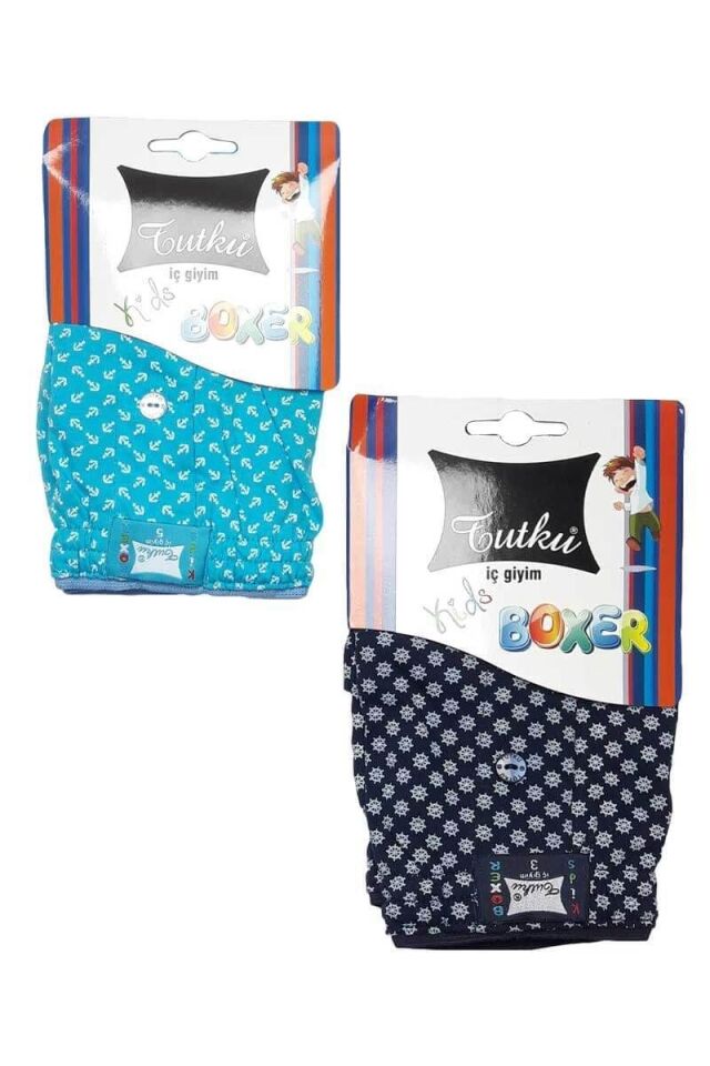 Tutku Desenli Erkek Çocuk Havlu Bel Boxer
