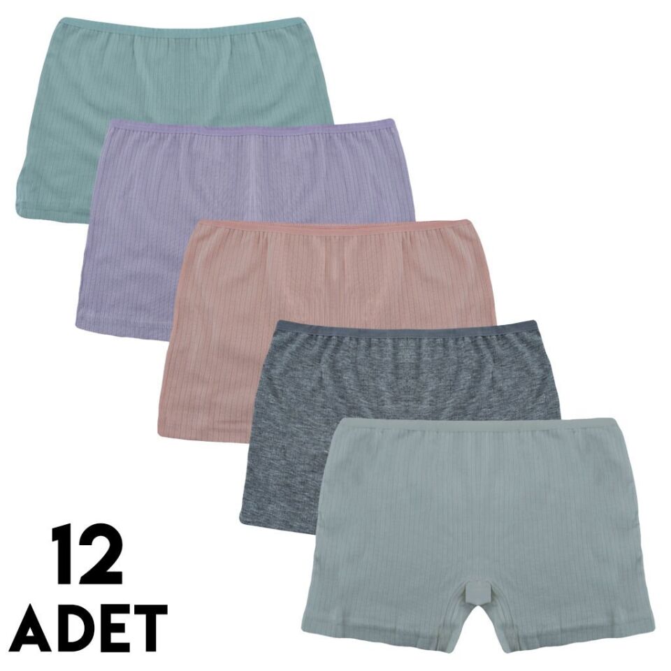 İntimo 2543 Raporlu Kız Çocuk Boxer 12'li