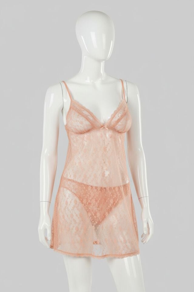 Arias Closet Koral Kısa Tül Gecelik