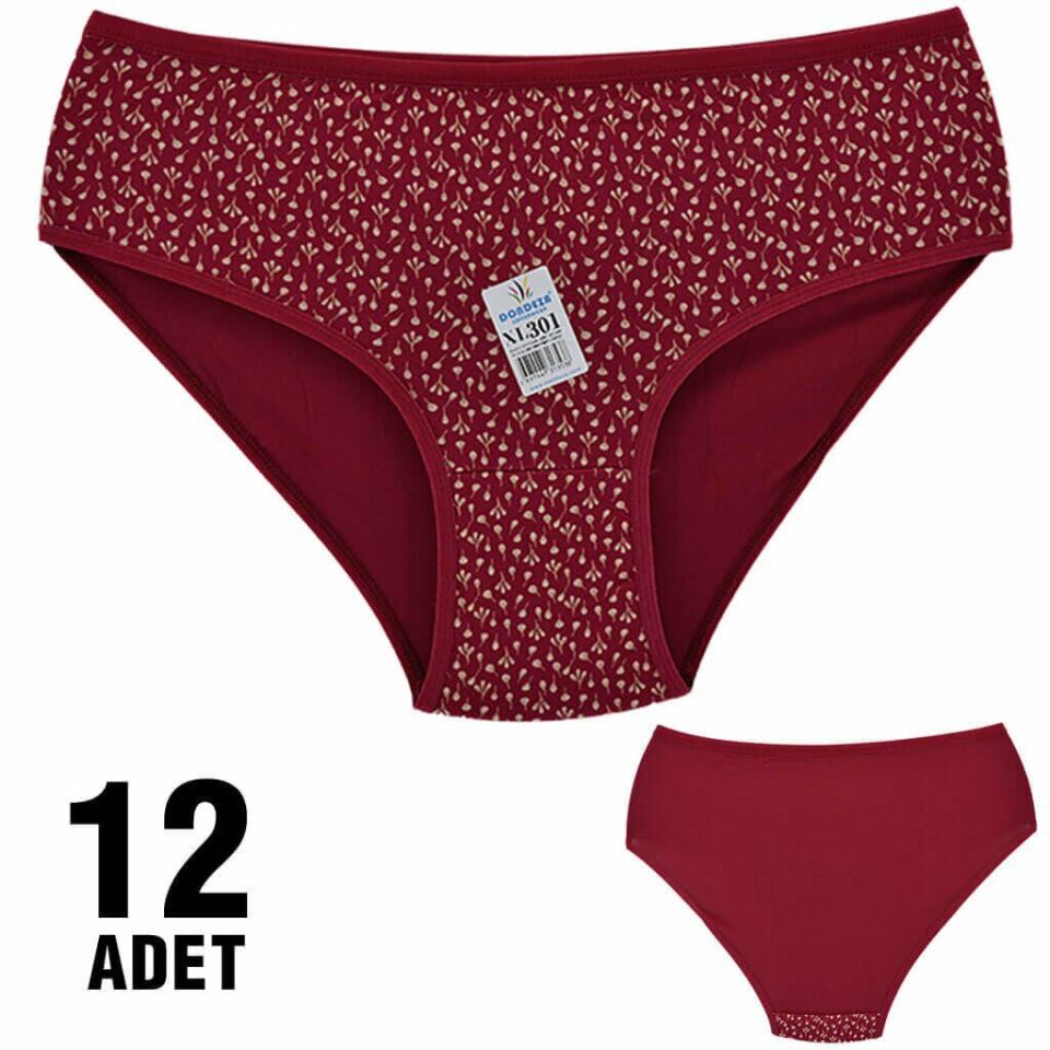 Dondeza 301-85 Desenli Bayan Bato 12'li