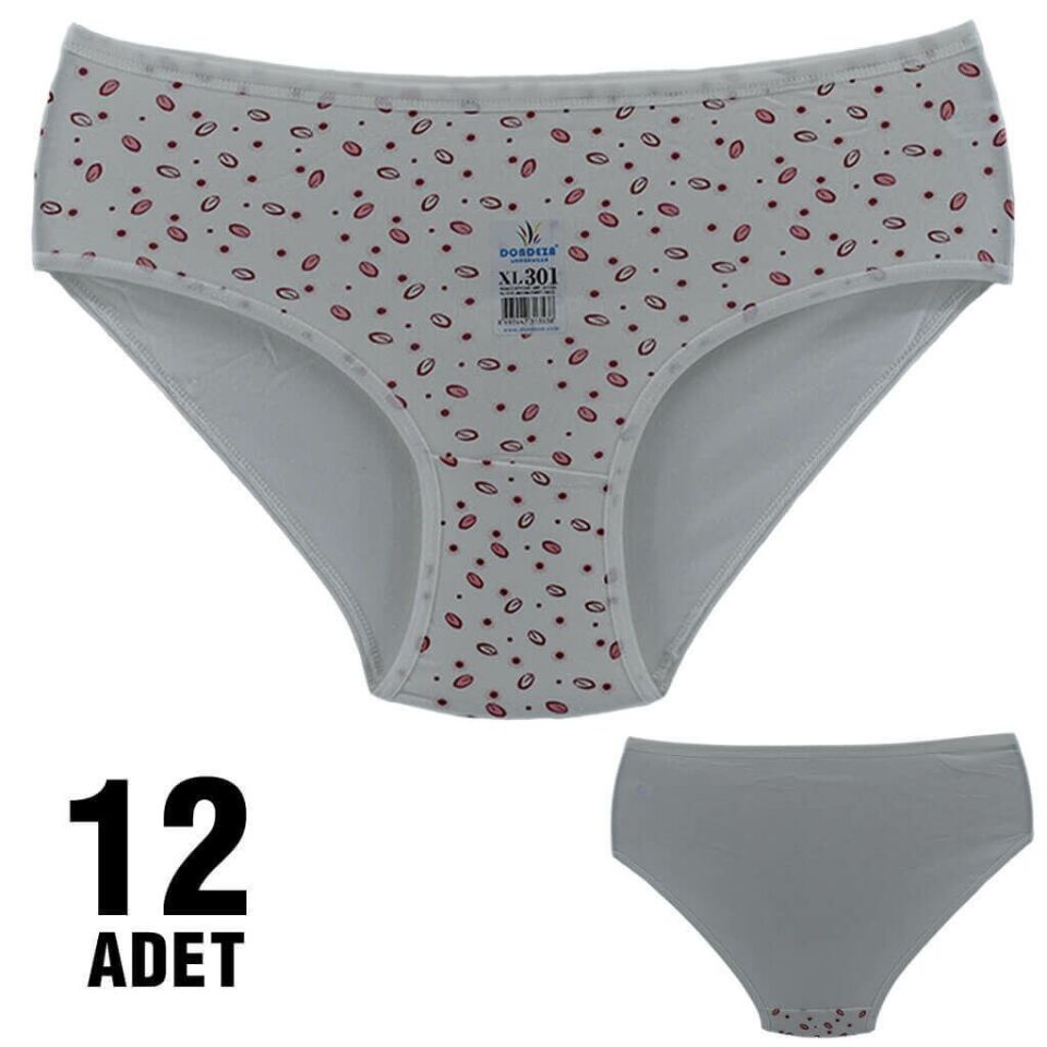 Dondeza 301-86 Desenli Bayan Bato 12'li
