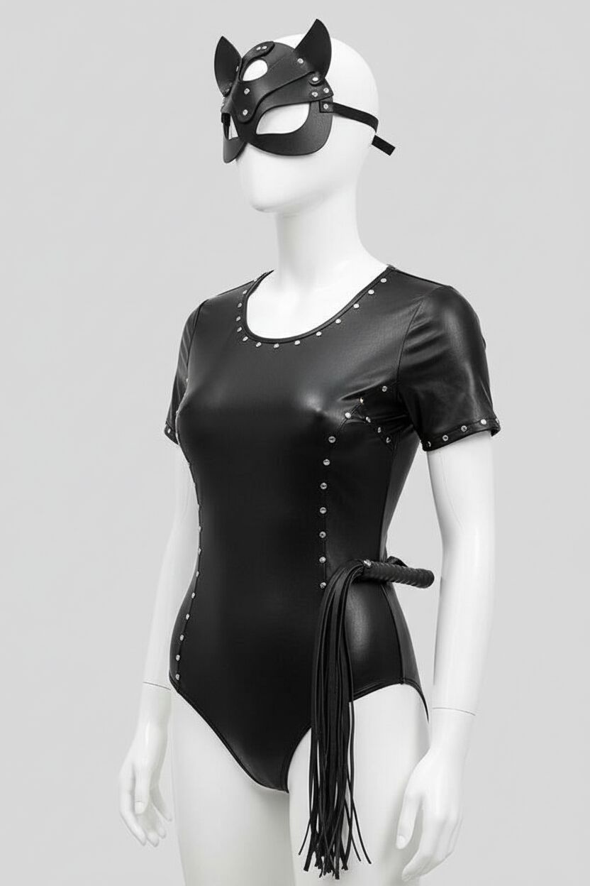 Arias Closet Kırbaç Maske Deri İkili Takım