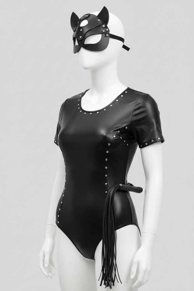 Arias Closet Kırbaç Maske Deri İkili Takım