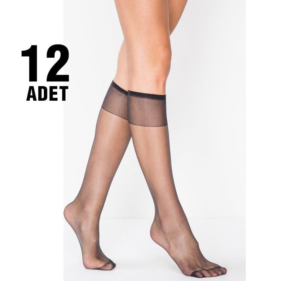 Özge Fit 15 Parlak Bayan Pantolon Çorap 12'li
