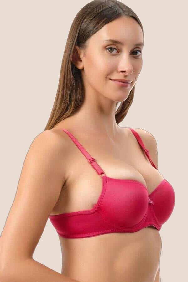 Arias Closet Kırmızı Dolgusuz Mikro Tek Sütyen