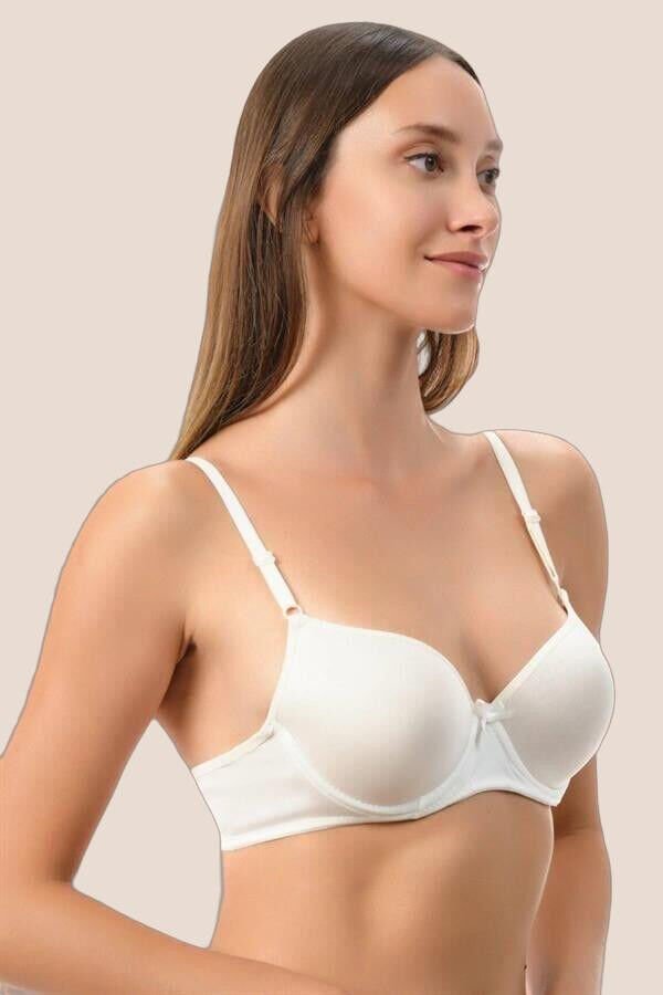 Beyaz Dolgulu Mikro Tek Sütyen