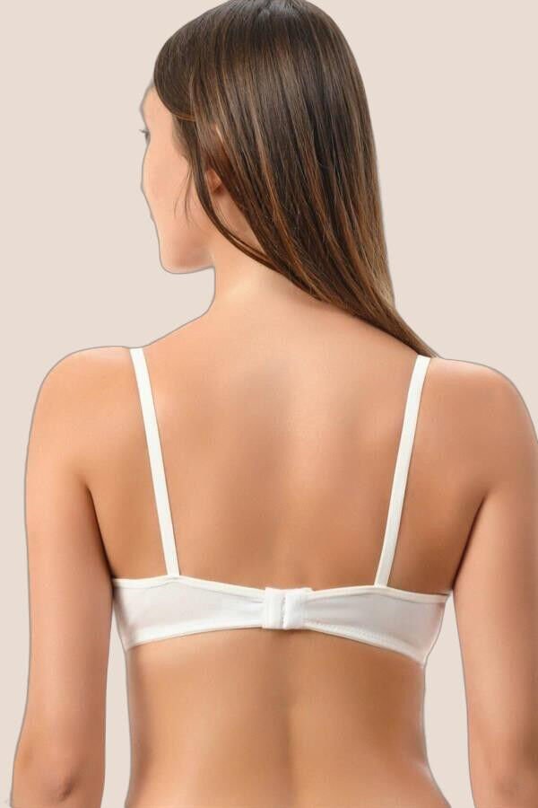 Beyaz Dolgulu Mikro Tek Sütyen