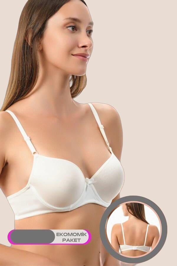 Beyaz Dolgulu Mikro Tek Sütyen