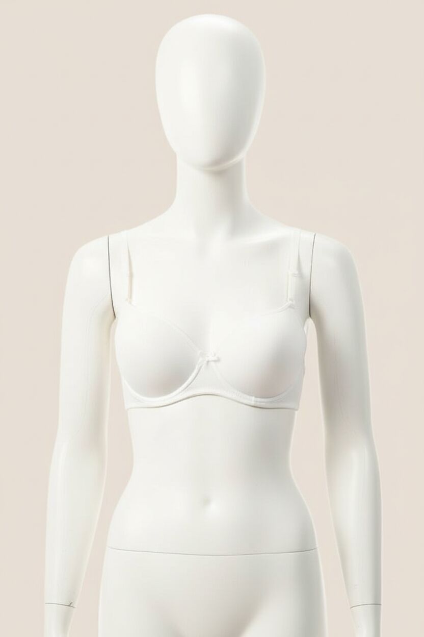 Beyaz Dolgulu Mikro Tek Sütyen