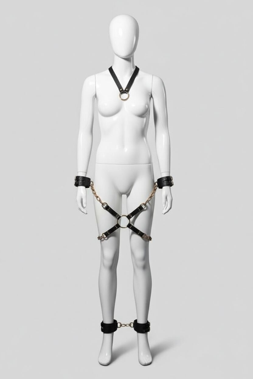 Arias Closet Kol Bacak Bağlamalı Deri Harness Fantezi Aksesuar