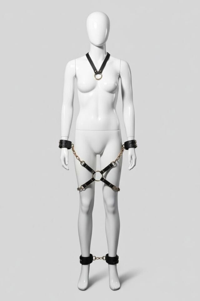 Arias Closet Kol Bacak Bağlamalı Deri Harness Fantezi Aksesuar