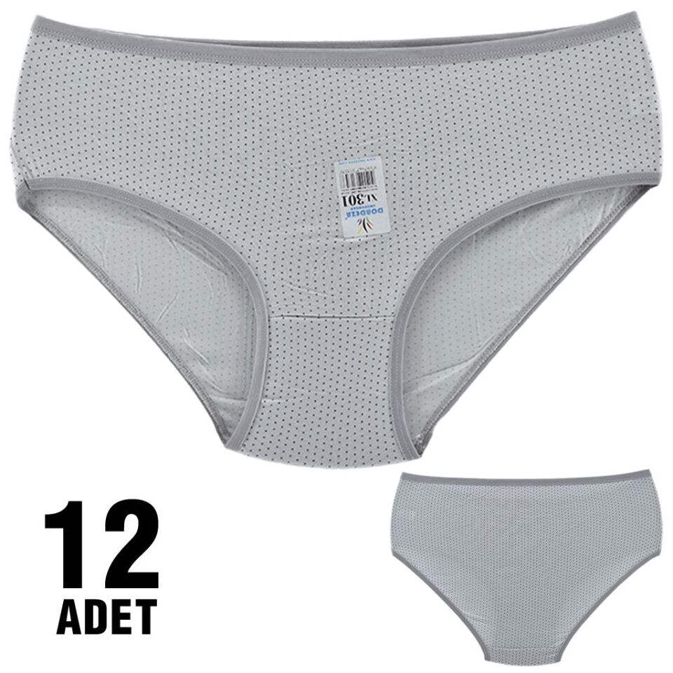 Dondeza 301-104 Desenli Bayan Bato 12'li