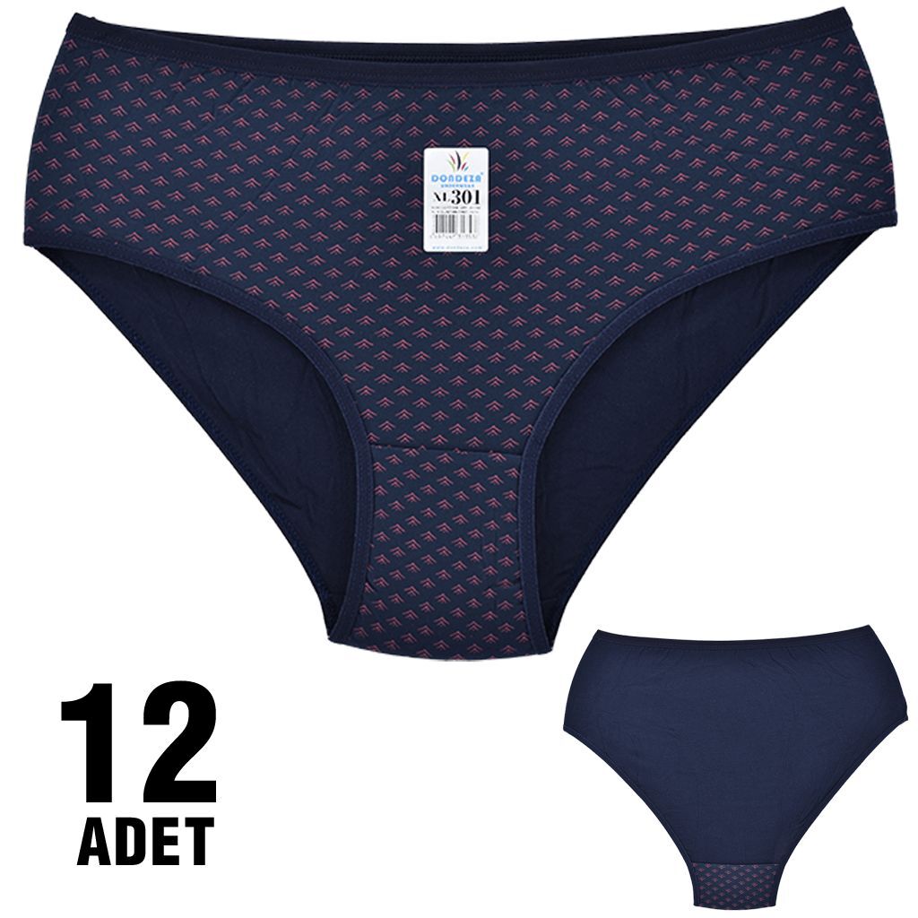 Dondeza 301-107 Desenli Bayan Bato 12'li
