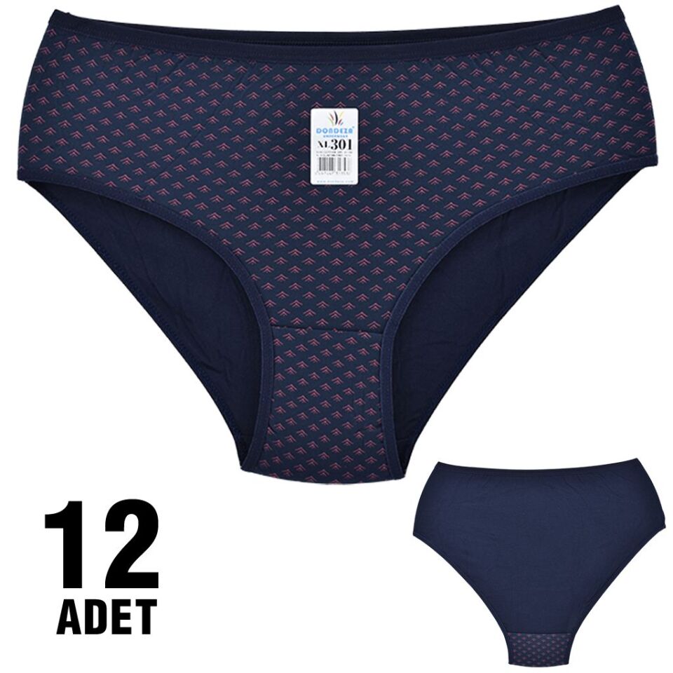 Dondeza 301-107 Desenli Bayan Bato 12'li
