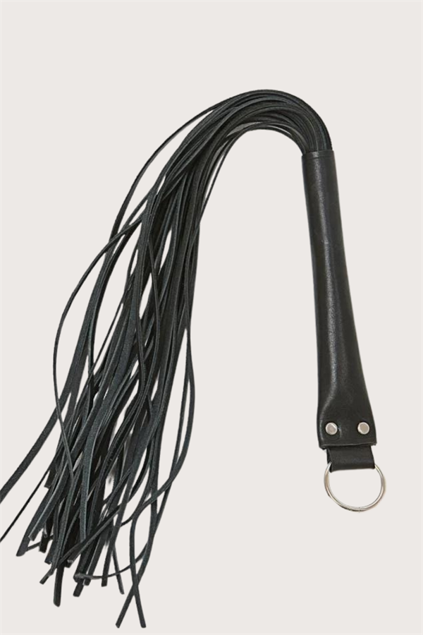 Arias Closet Deri Fantezi Harness Siyah Kırbaç