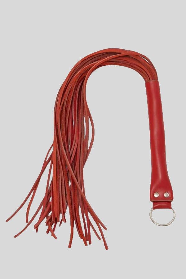 Arias Closet Deri Fantezi Harness Kırmızı Kırbaç