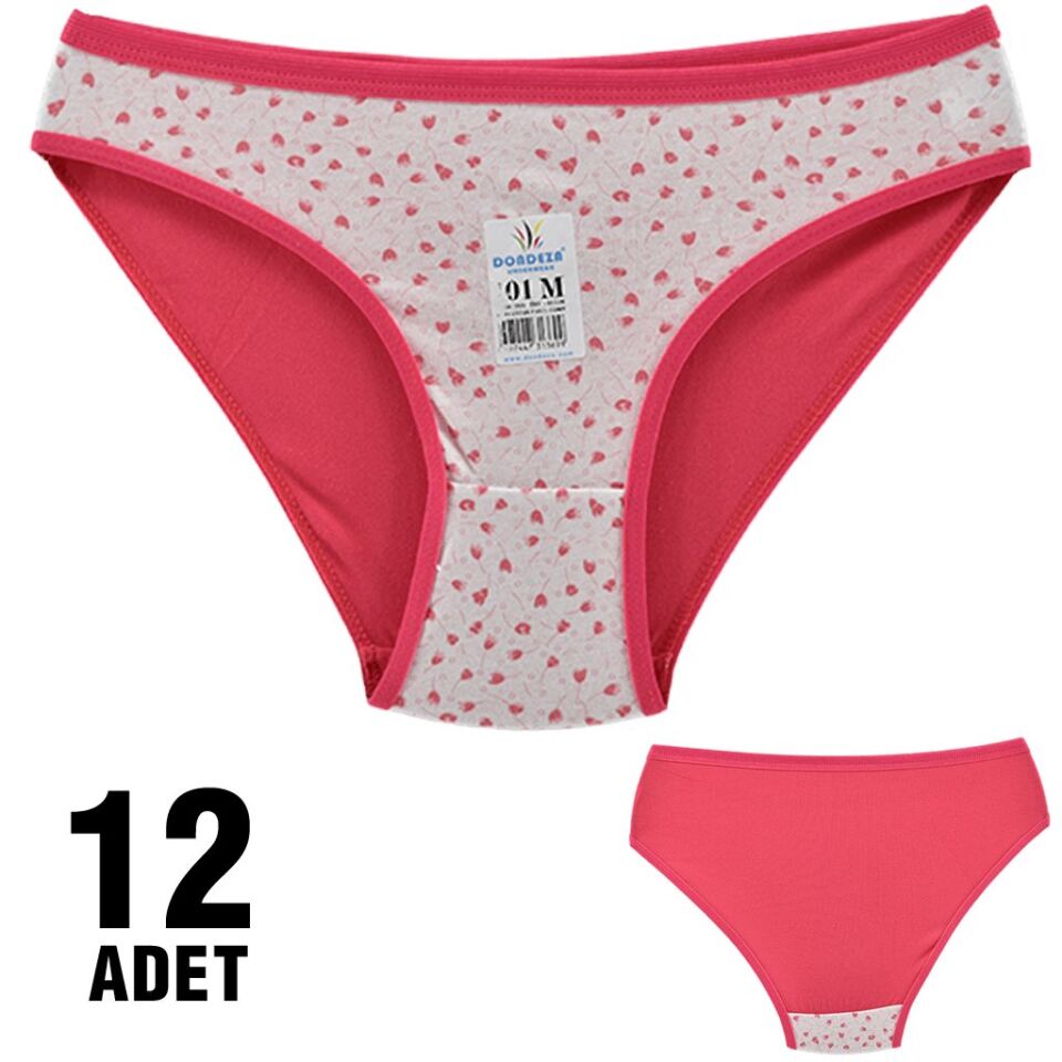 Dondeza 101-105 Desenli Bayan Bikini 12'li
