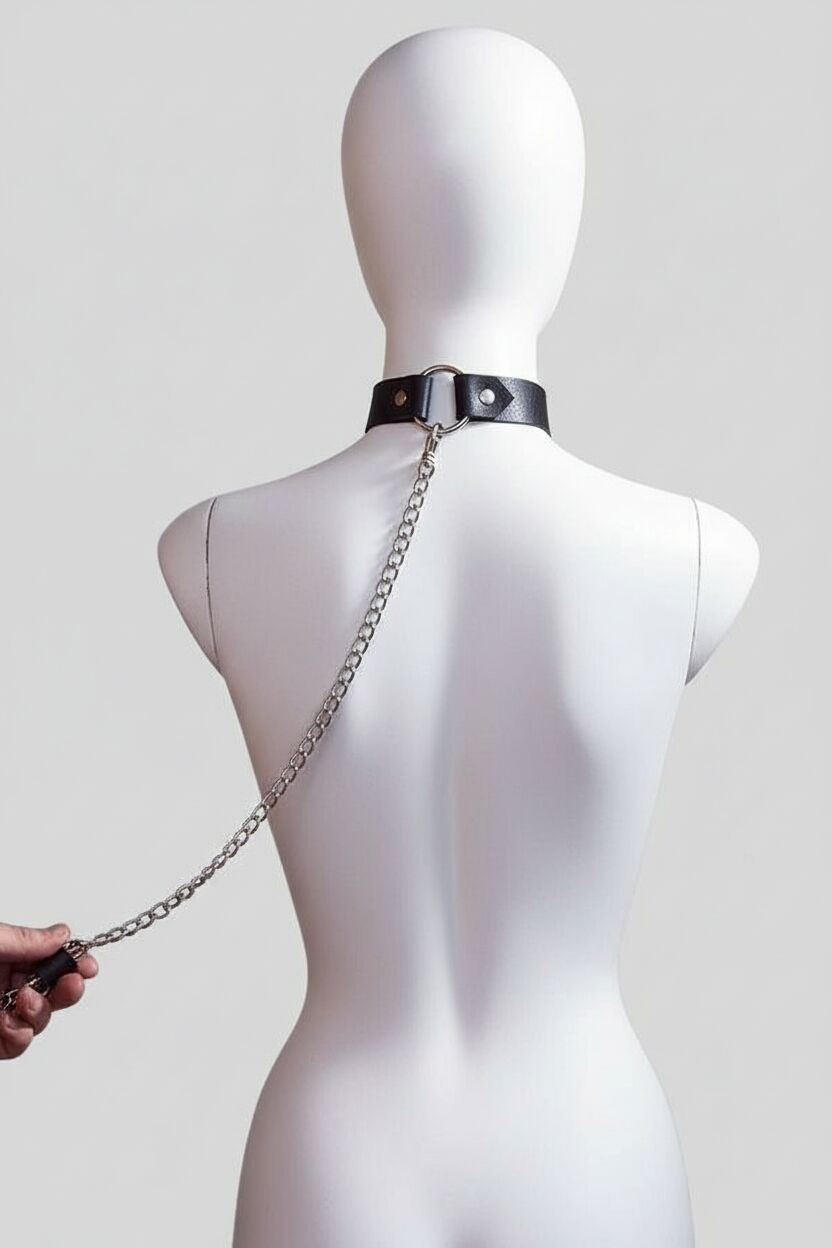 Arias Closet Boyundan Bağlamalı Zincirli Tasma