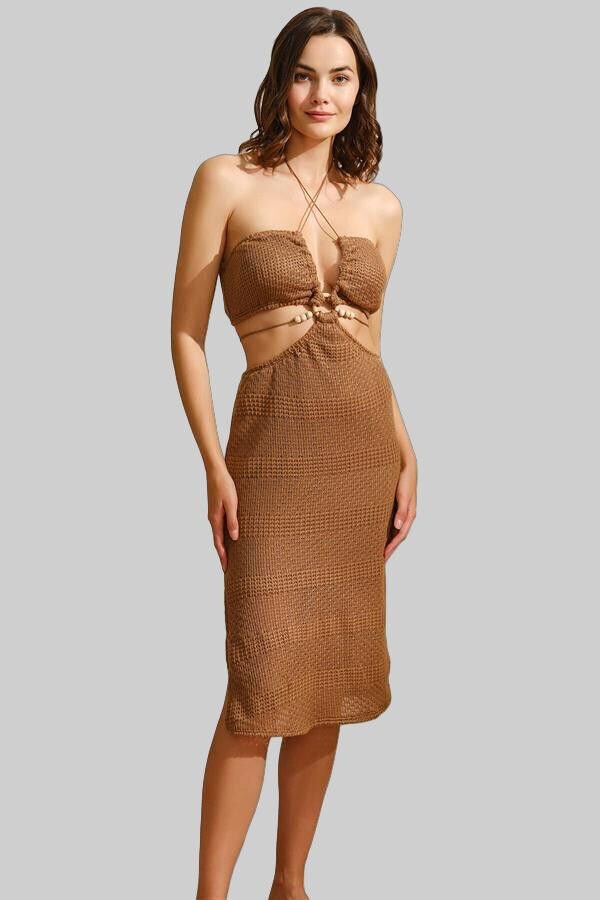 Kısa Kol V Yaka Kadın Çiçek Desenli Yazlık Nakış Transparan Tül Detaylı Pijama Takımı