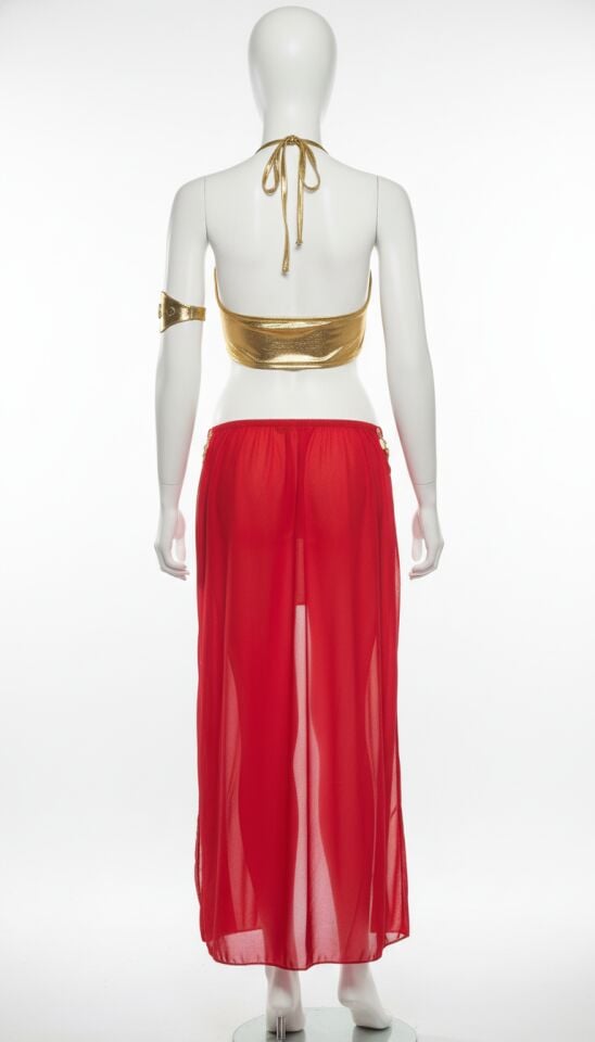 Arias Closet Fantezi Kırmızı Dansöz Kostümü