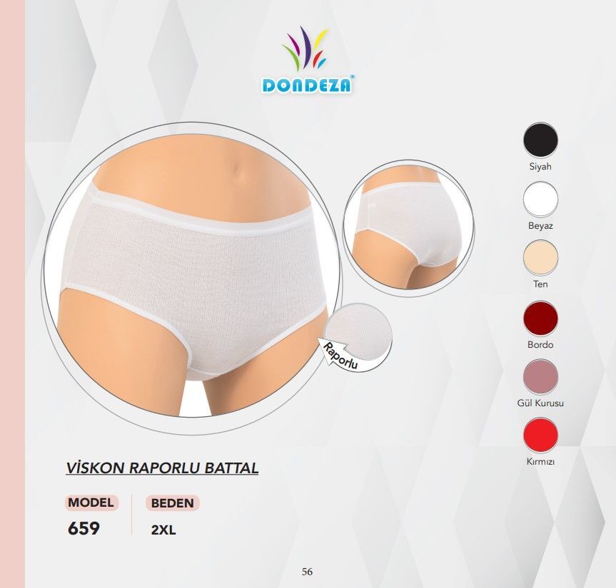 Dondeza 659 Viskon Fitilli Raporlu Bayan Bato 12'li