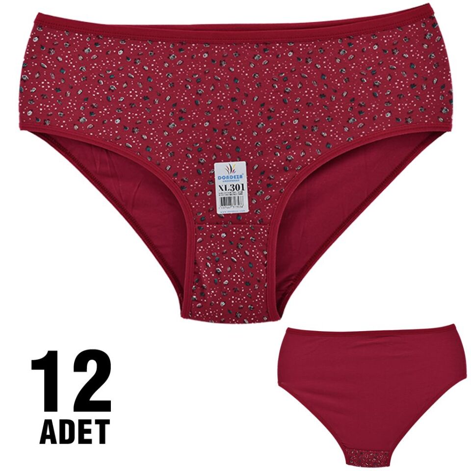 Dondeza 301-116 Desenli Bayan Bato 12'li