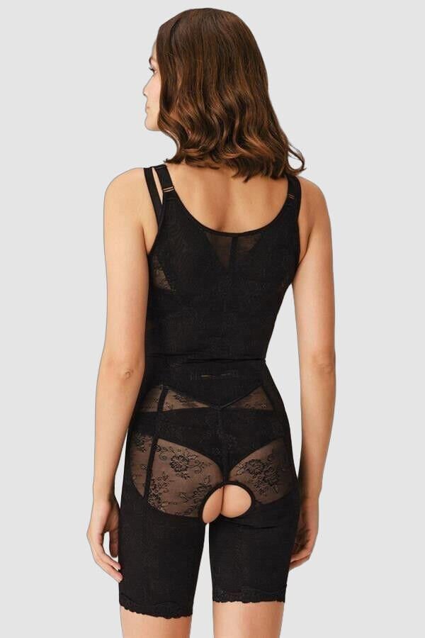 Arias Closet Toparlayıcı Vücut İnceltici Dikişli Fermuarlı Uzun Paca Altı Açık Sıkı Badi Korse