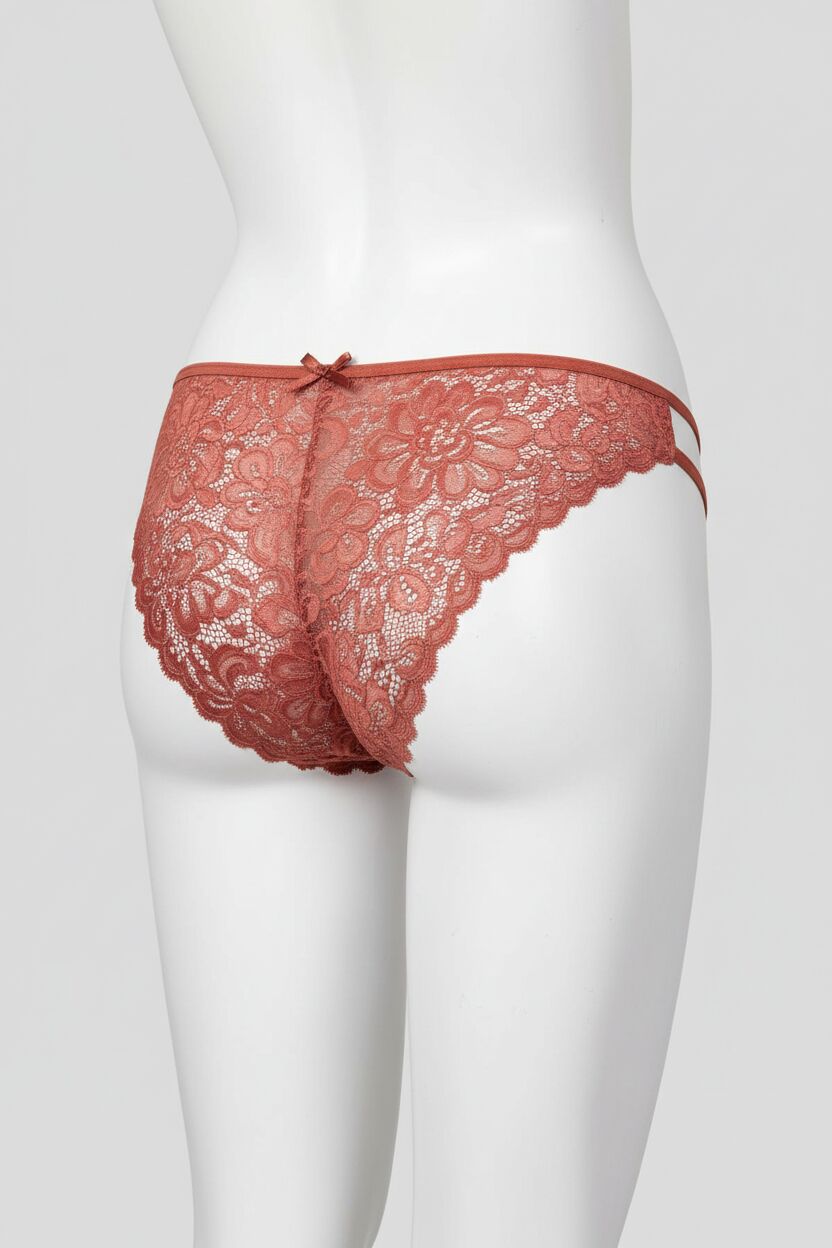 Arias Closet Kiremit Dantelli Arkası Açık Fantezi Külot