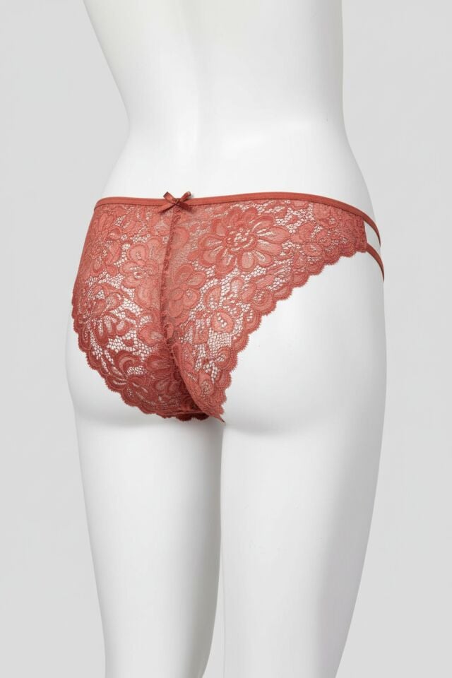 Arias Closet Kiremit Dantelli Arkası Açık Fantezi Külot