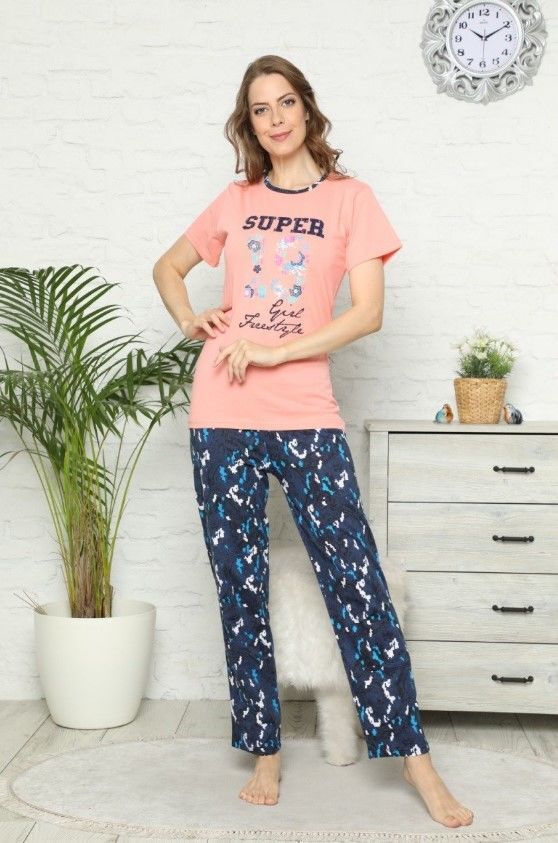 SVS 2736 Kısa Kollu Bayan Pijama Takım