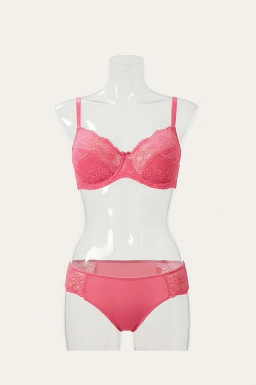 Arias Closet Balenli Desteksiz Dolgusuz Toparlayıcı Dantelli Küçültücü Sütyen ve Slip Takım