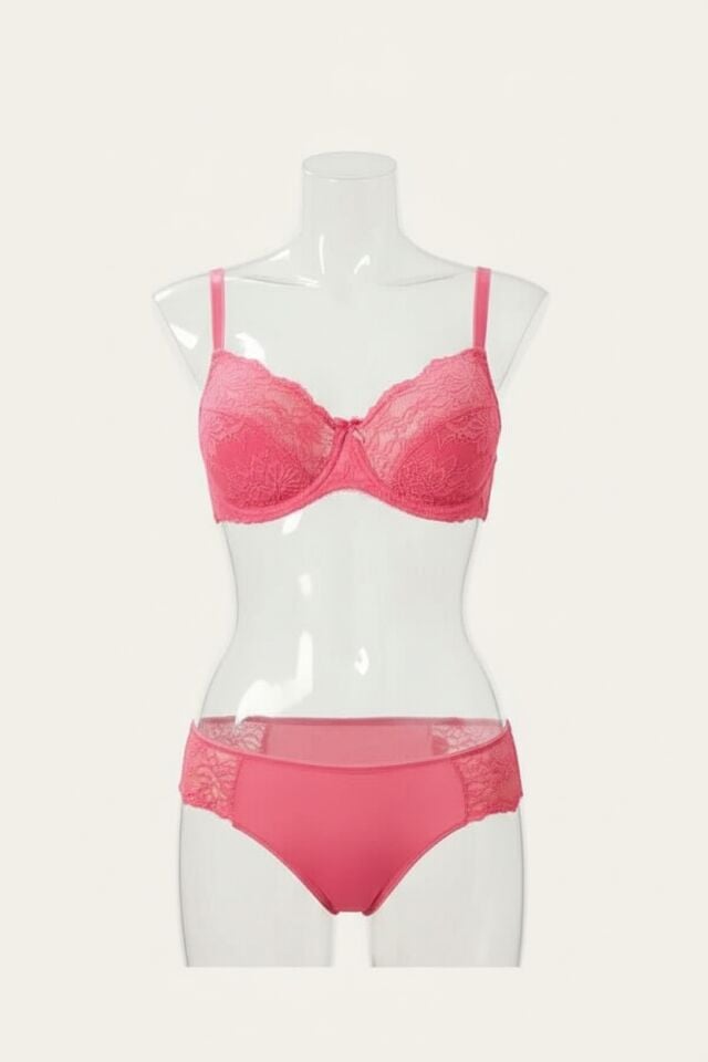 Arias Closet Balenli Desteksiz Dolgusuz Toparlayıcı Dantelli Küçültücü Sütyen ve Slip Takım
