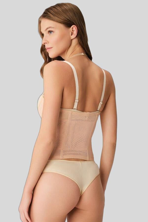 Kadın Toparlayıcı Bel İnceltici Dikişli Büyük Beden Kancalı Çıkabilen Askılı Sıkı Bel Korse