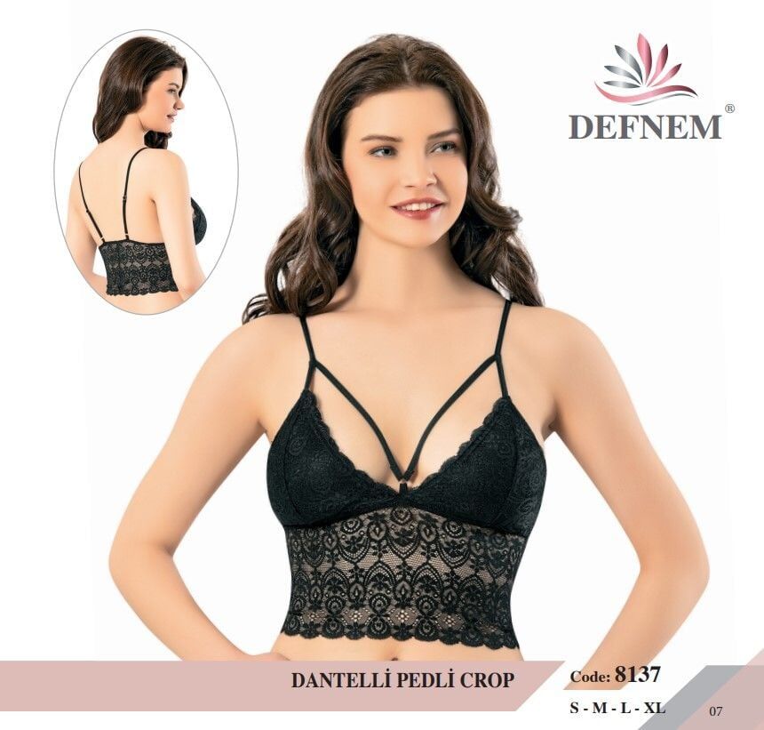Defnem 8137 Dantelli Pedli Crop