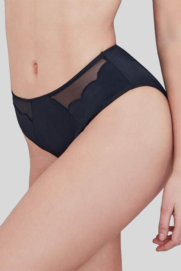 Kadın Mikro Kumaş Tüllü Slip