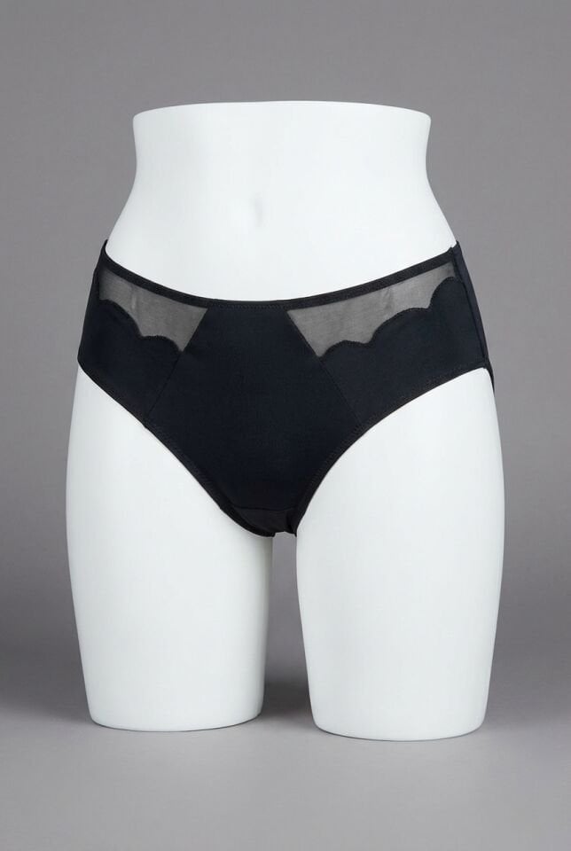 Kadın Mikro Kumaş Tüllü Slip