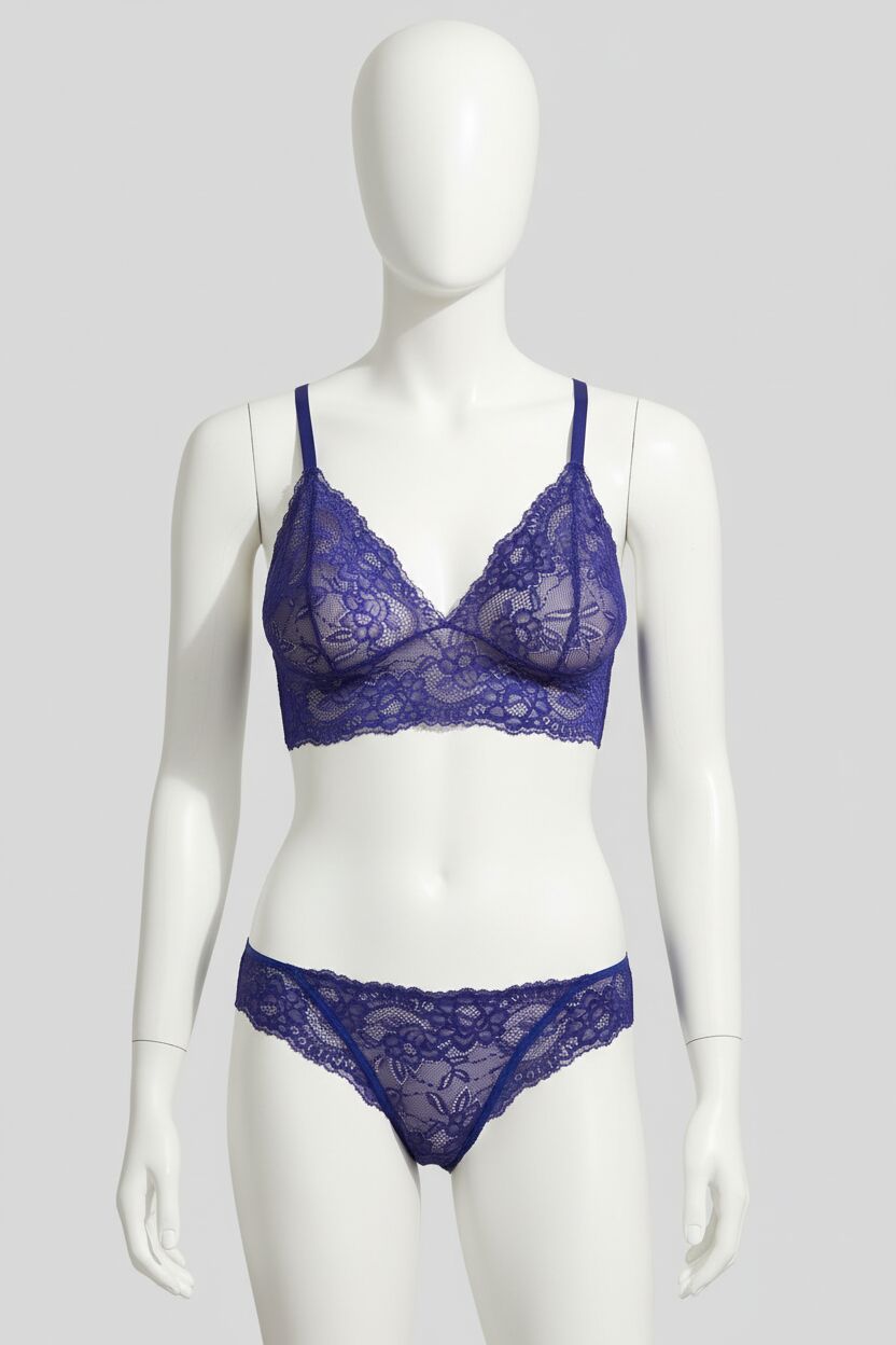 Arias Closet Balensiz Desteksiz Dolgusuz Dantelli Bralet Sütyen ve Slip Takım